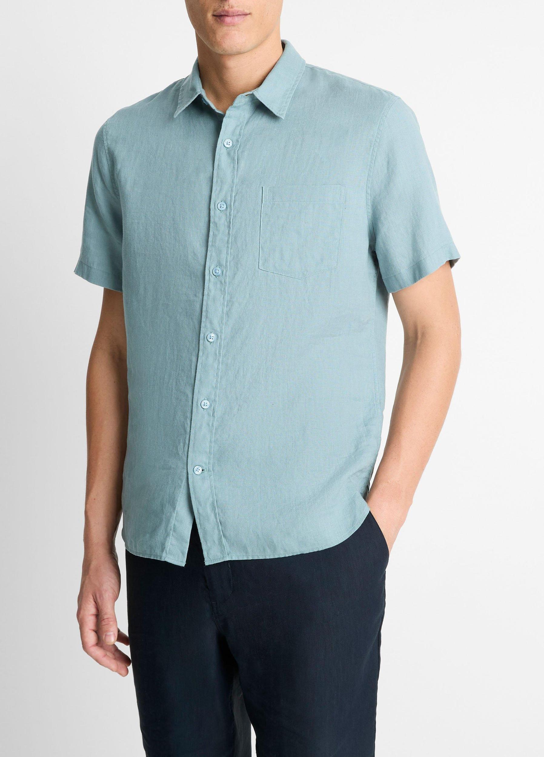 Mens Linen Sport Shirt Product Image