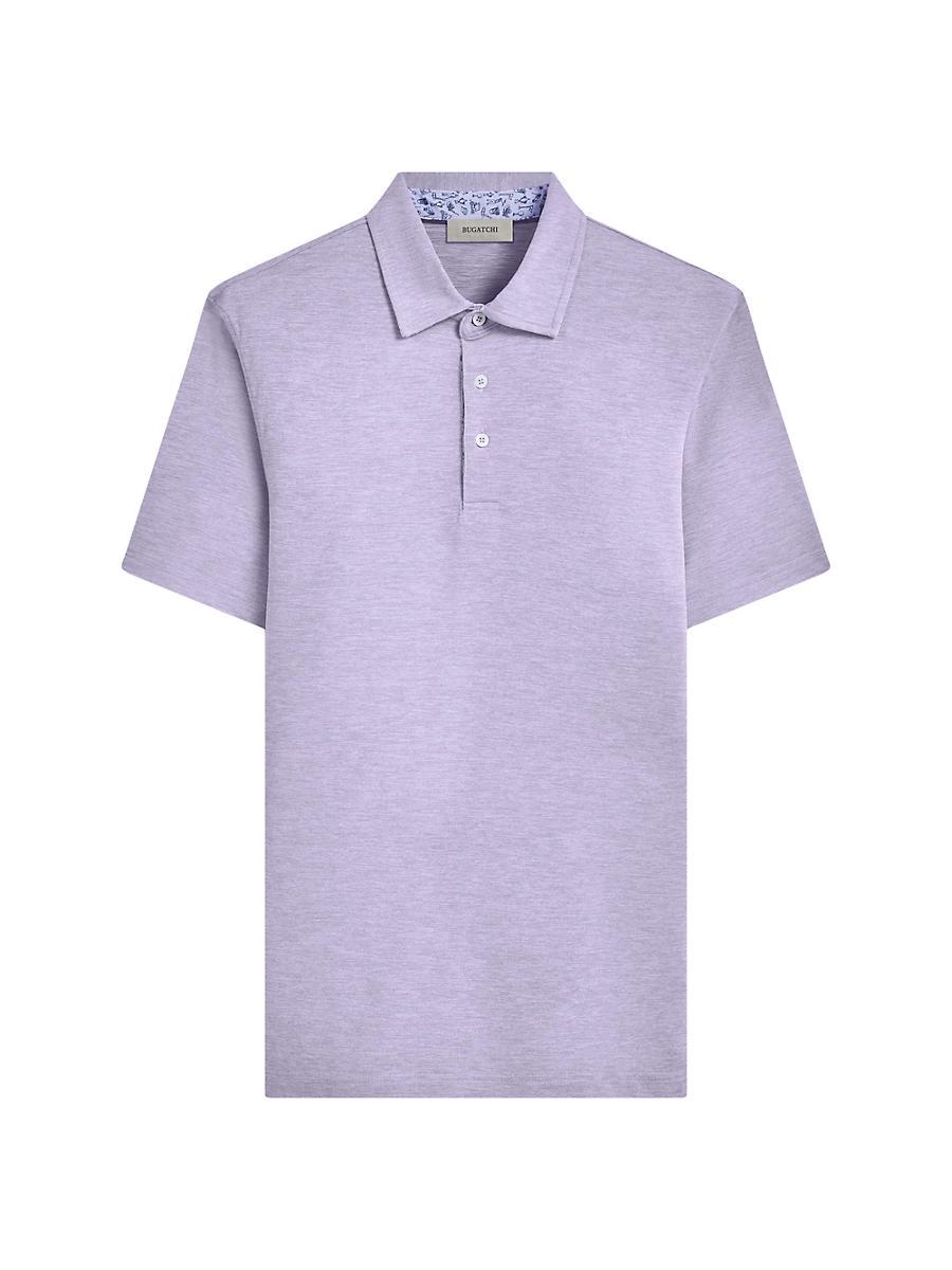 Mens Three-Button Polo Shirt Product Image