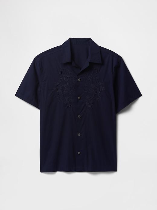 Eyelet Poplin Shirt Product Image