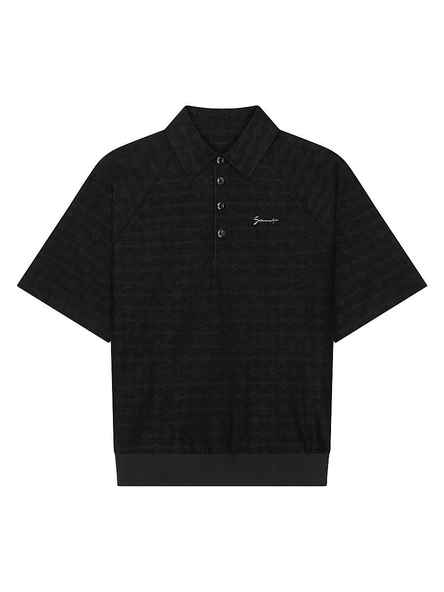 Mens Polo Shirt in Monogram 72 Jacquard Product Image