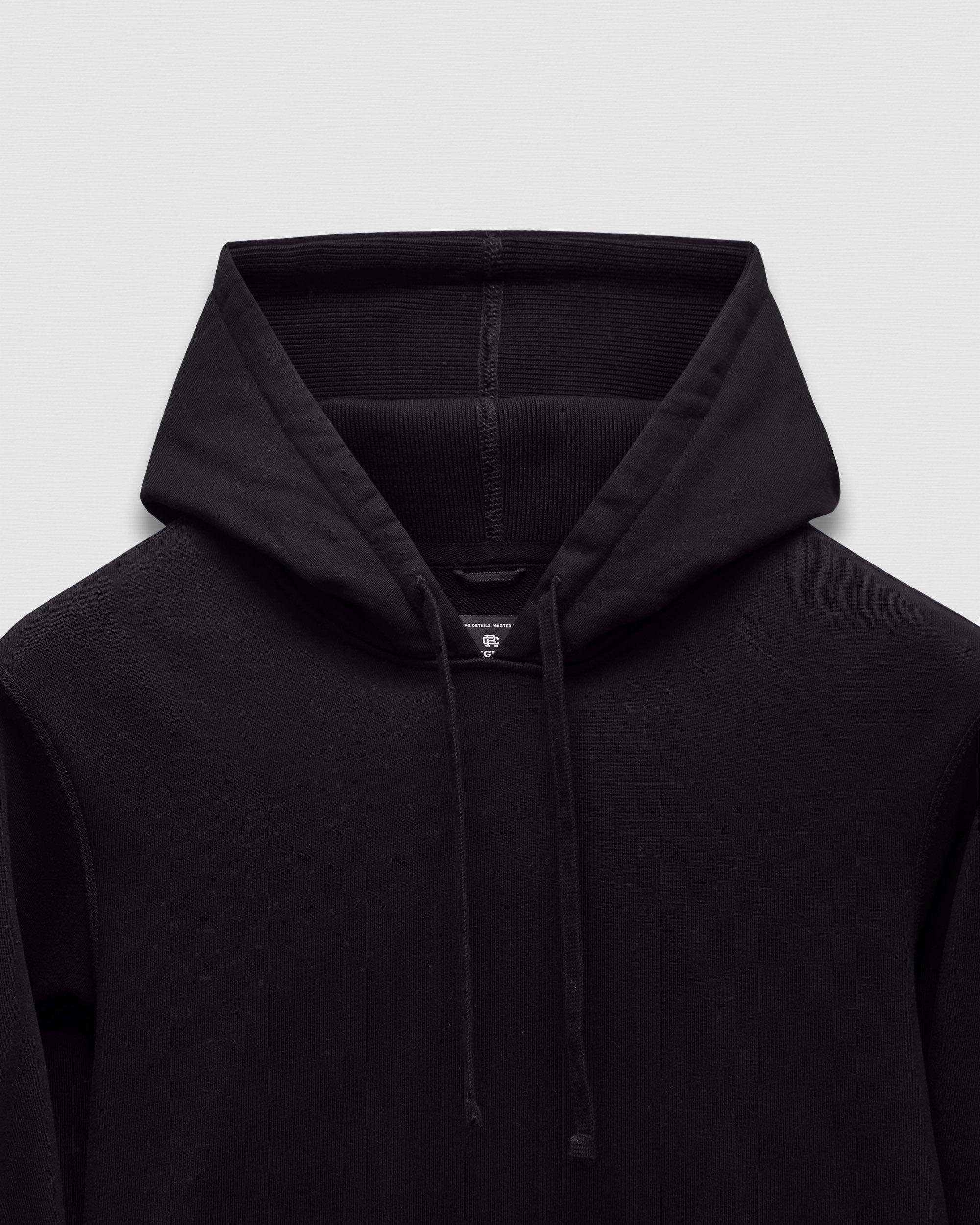 Kyoto Black Midweight Terry Slim Hoodie Male Product Image