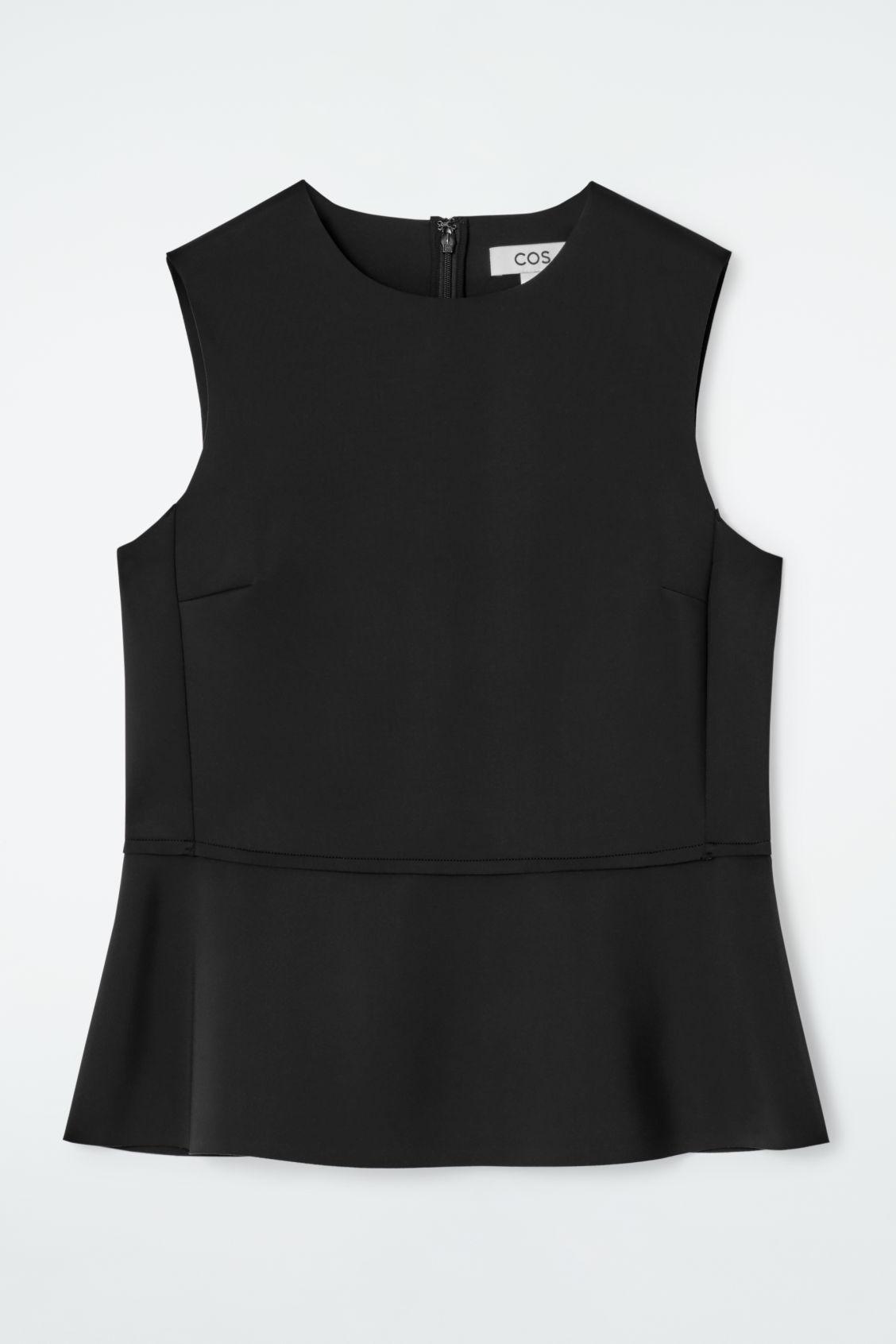 PEPLUM SCUBA TANK TOP Product Image