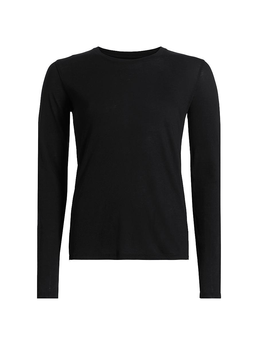 Womens Jersey Boatneck Long-Sleeve T-Shirt Product Image