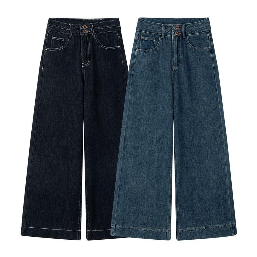 High Waist Wide Leg Jeans Product Image