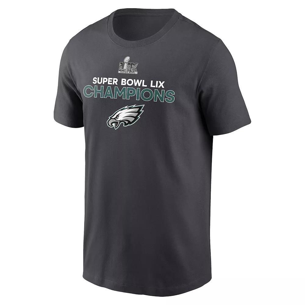 Men's Nike Philadelphia Eagles Super Bowl LIX Champions Roster Tee, Size: Medium, Gray Product Image