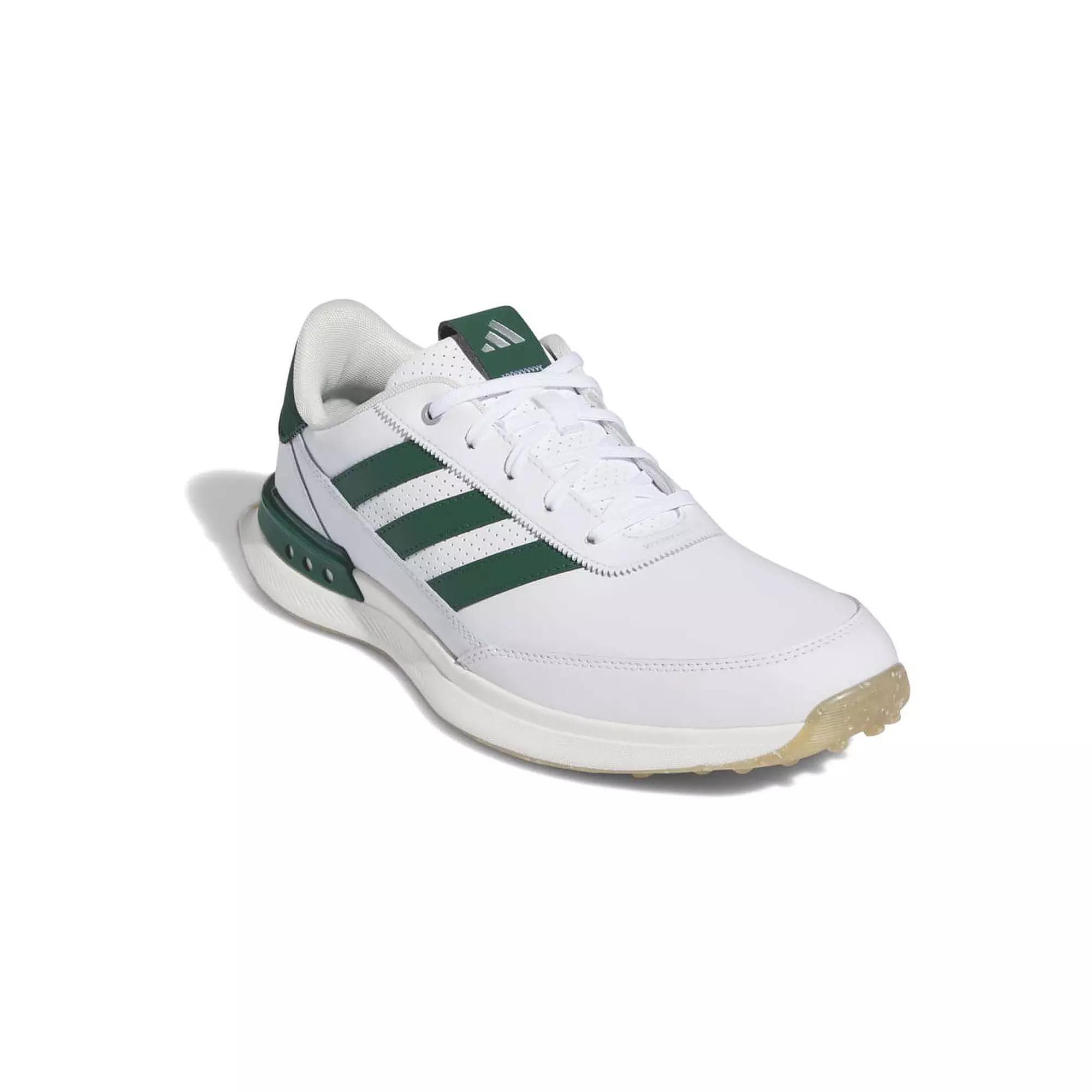 adidas S2G 24 Men's Leather Spikeless Golf Shoes, Size: 15, White Green Product Image