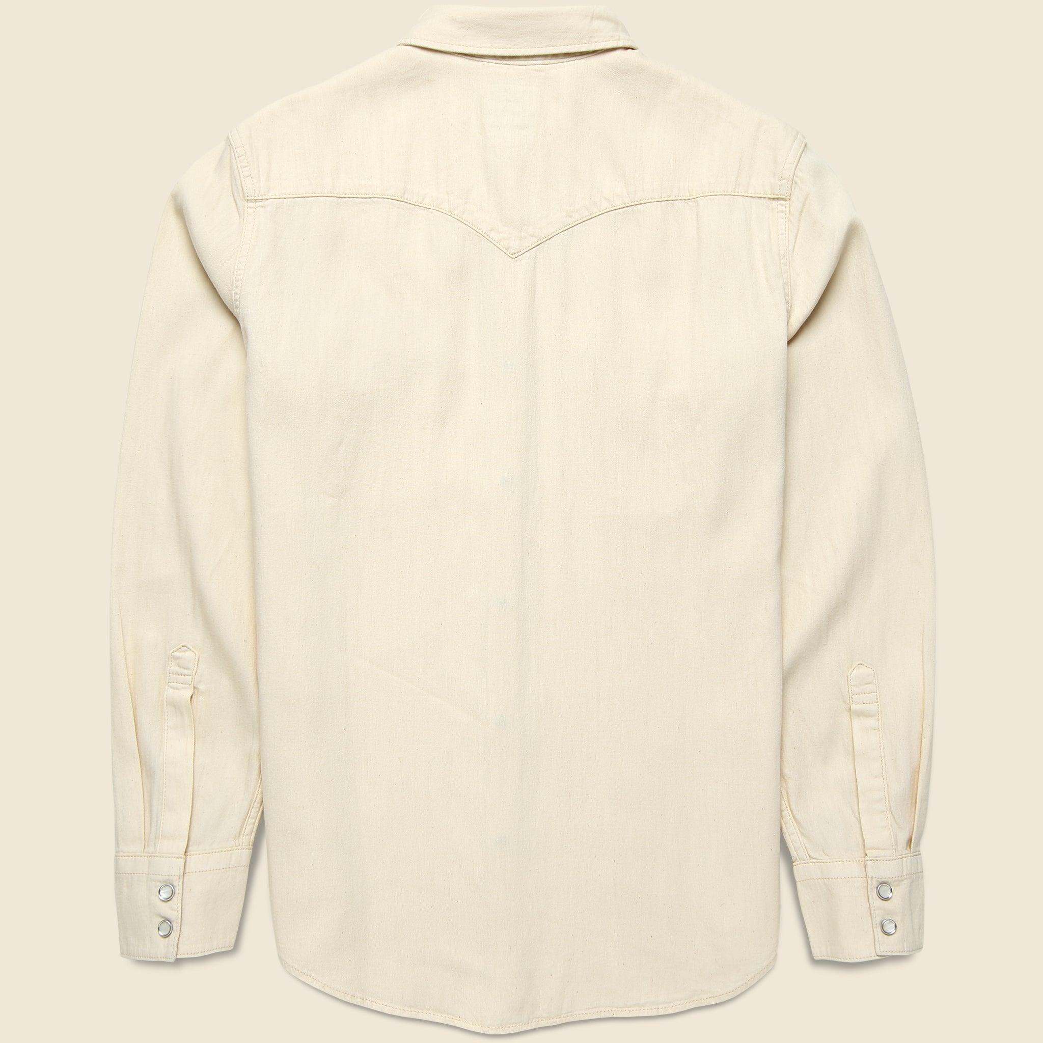 Barstow Denim Western Shirt - Eddlyn Ecru Product Image