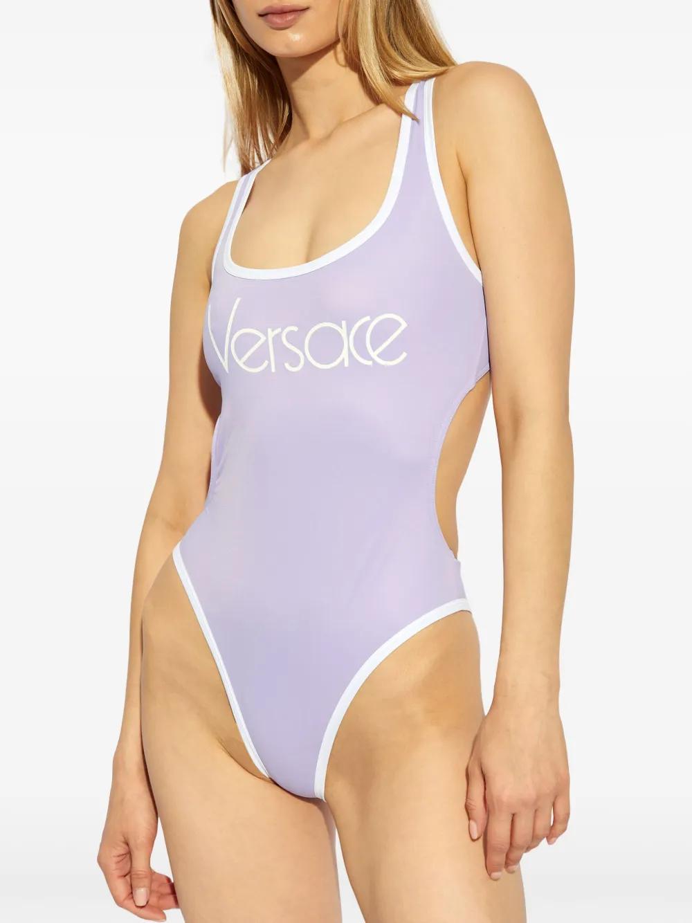 logo-print swimsuit Product Image