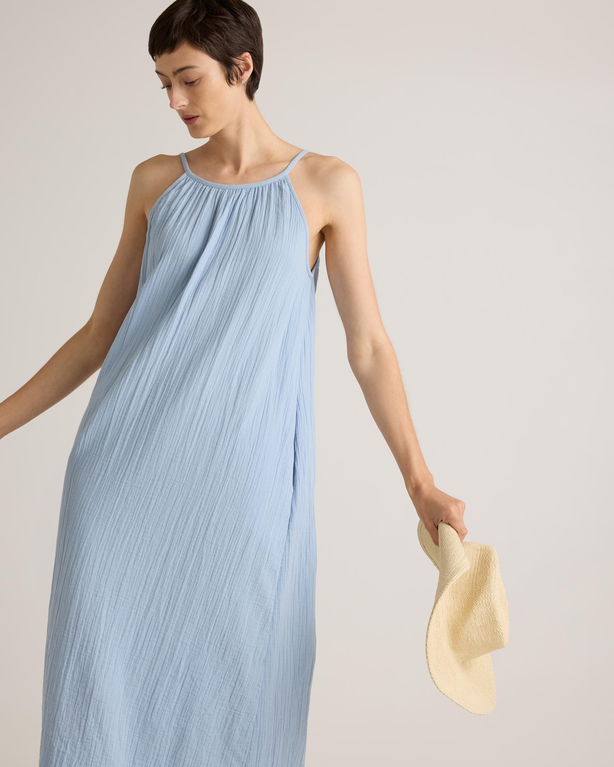 Quince | Women's Gauze Sleeveless Maxi Dress Size XS, Organic Cotton Product Image