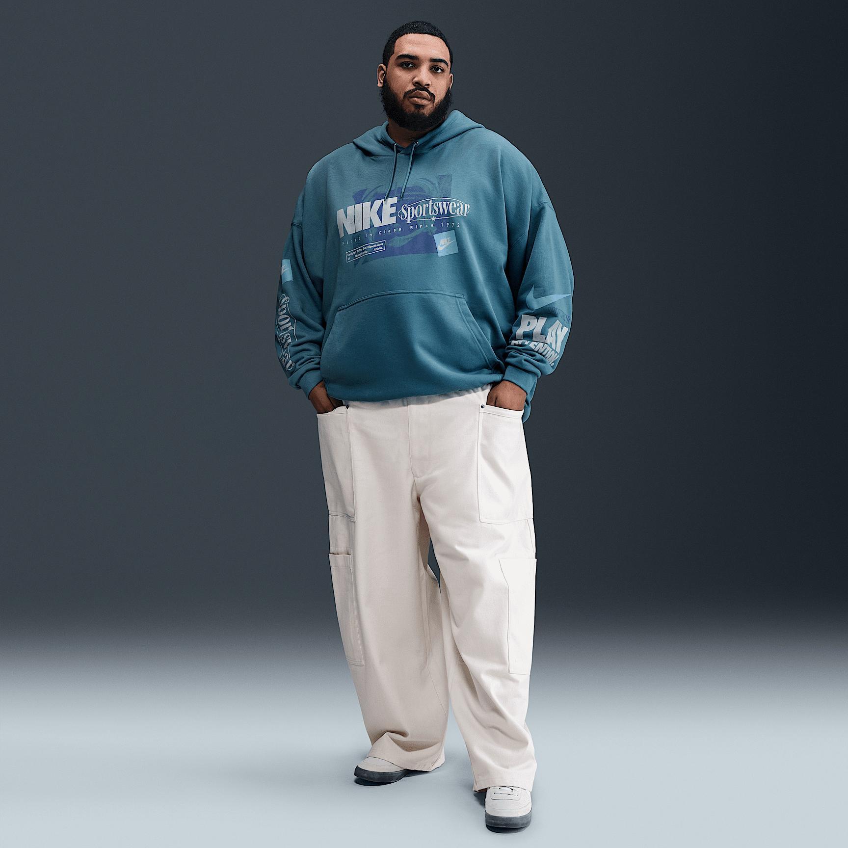 Nike Men's Club Oversized French Terry Pullover Hoodie Product Image