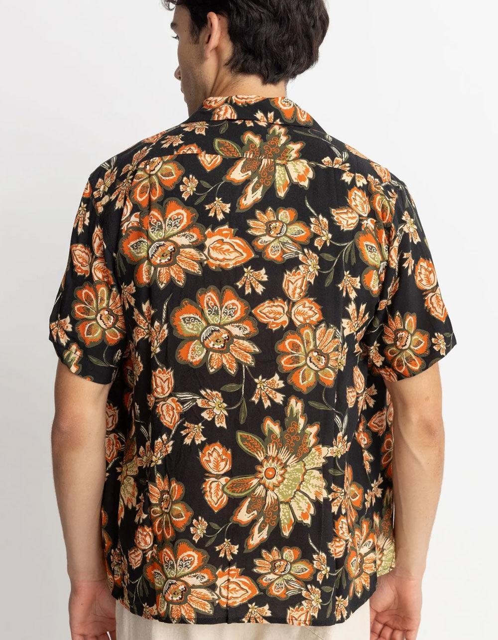 RHYTHM Arcadia Mens Button Up Shirt - BLACK COMBO Product Image