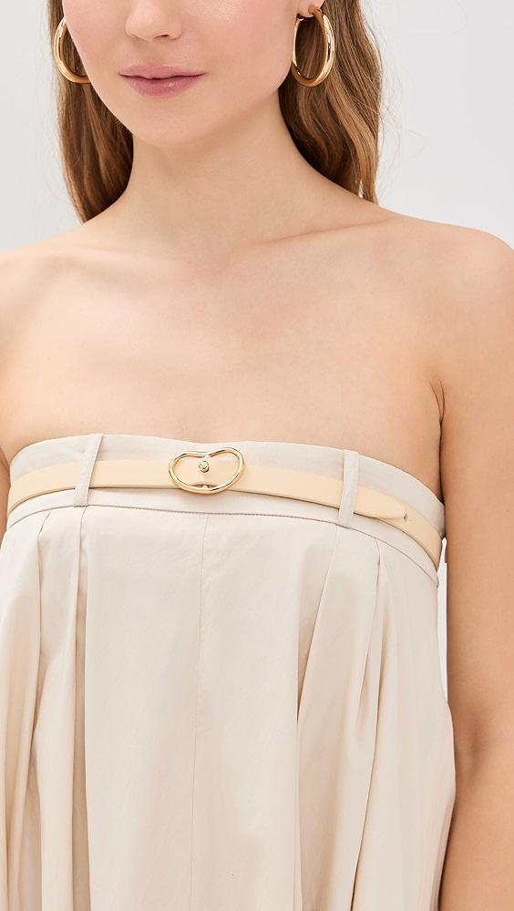 Lizzie Fortunato Skinny Georgia Belt In Butter | Shopbop Product Image