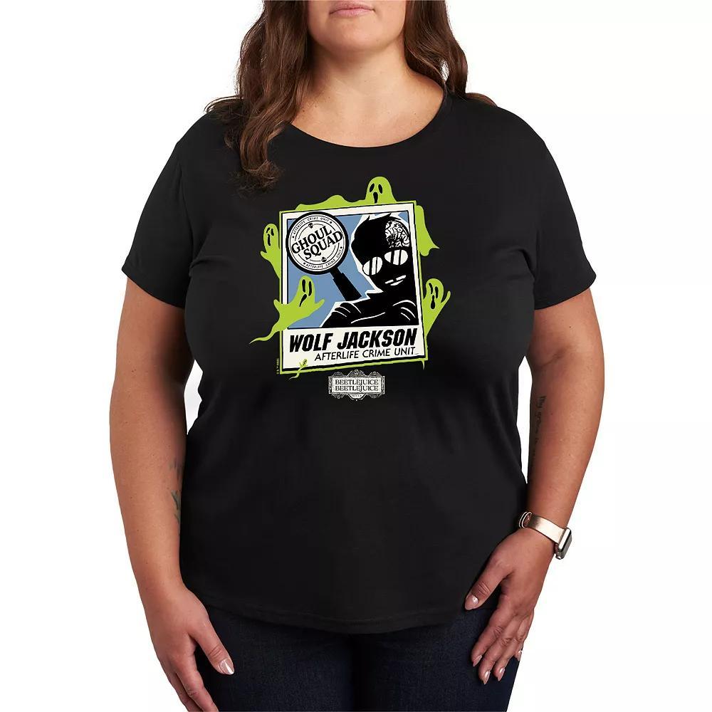 Plus Size Beetlejuice 2 Wolf Jackson Graphic Tee, Womens Product Image