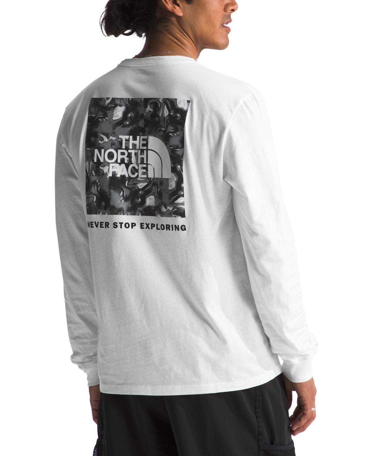The North Face Men's L/S Box NSE Tee (Muted Pine) Men's T Shirt Product Image