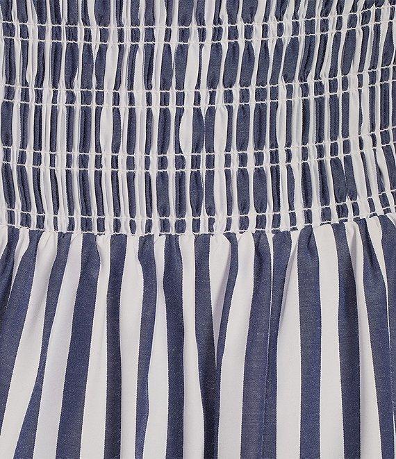Gianni Bini Renee Stripe Smocked Square Neck Dress Product Image
