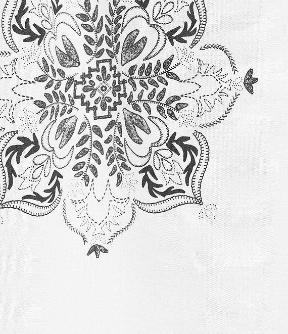 Rowm Short Sleeve Large Medallion Print Shirt Product Image