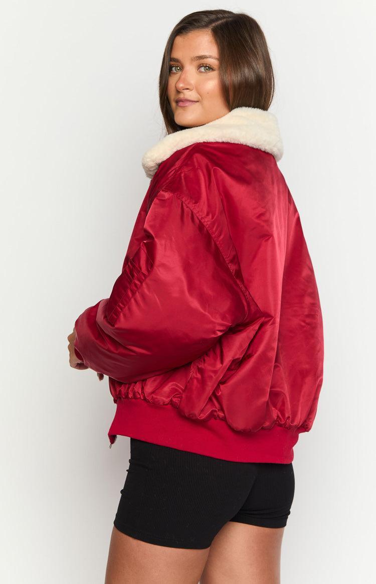 Lioness Carla Mulberry Puffer Jacket Product Image