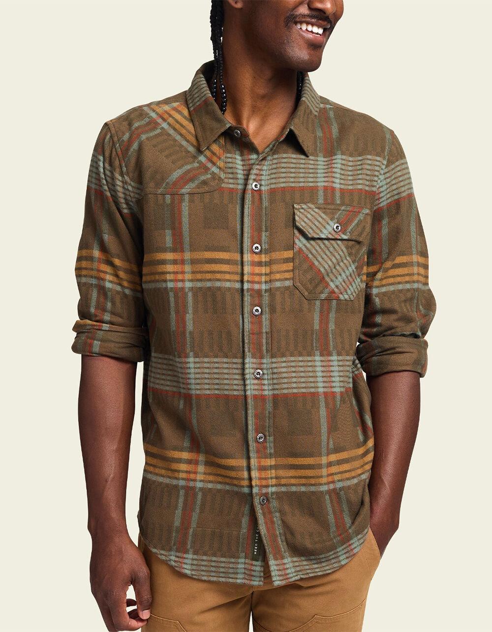 HOWLER BROTHERS Harker's Mens Flannel - BROWN COMBO Product Image