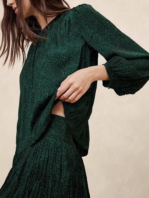 Crystal Pleated Blouse Product Image