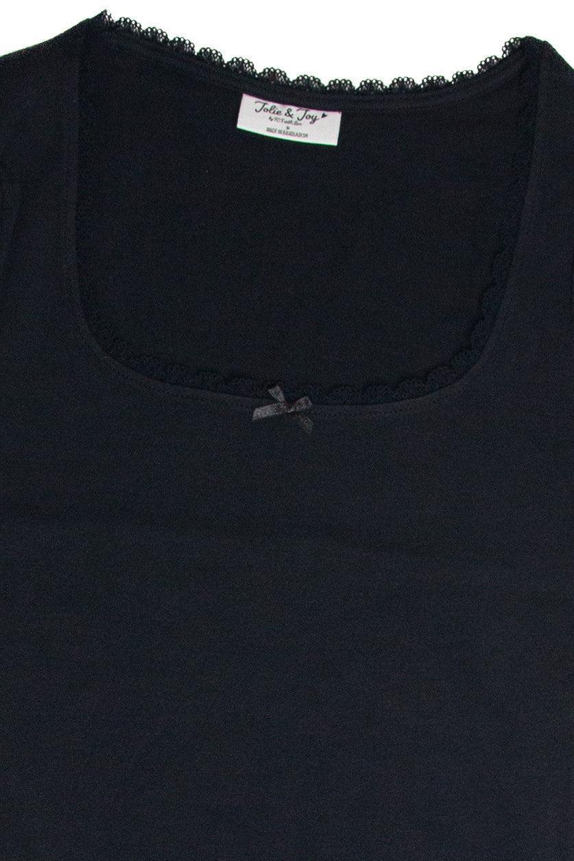 Square Neck Bow Tee Product Image