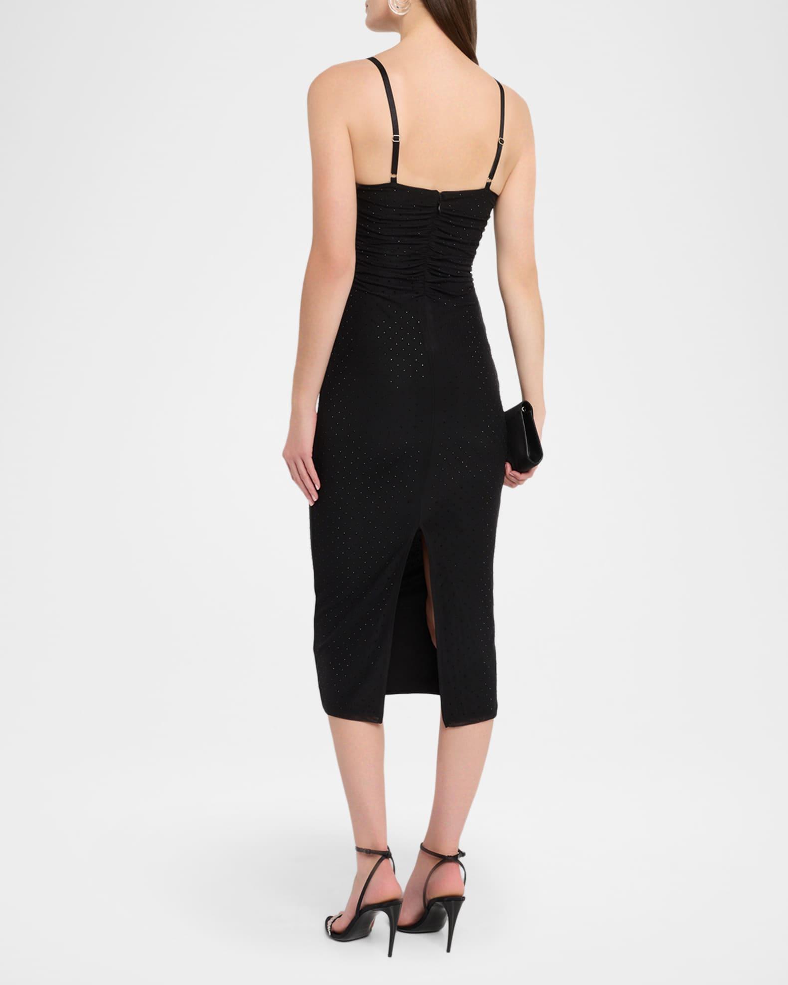 Narissa Embellished Shirred Midi Dress Product Image