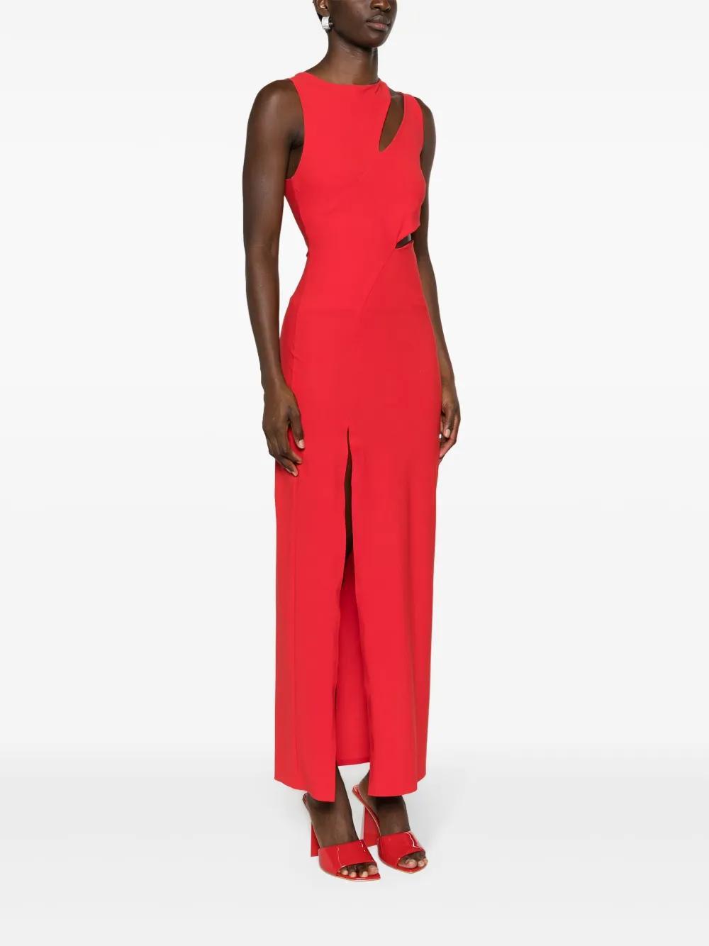 cut-out sleeveless maxi dress Product Image