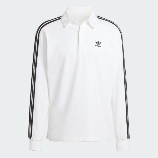 adidas Adicolor Rugby Polo Shirt Black XL Mens Product Image