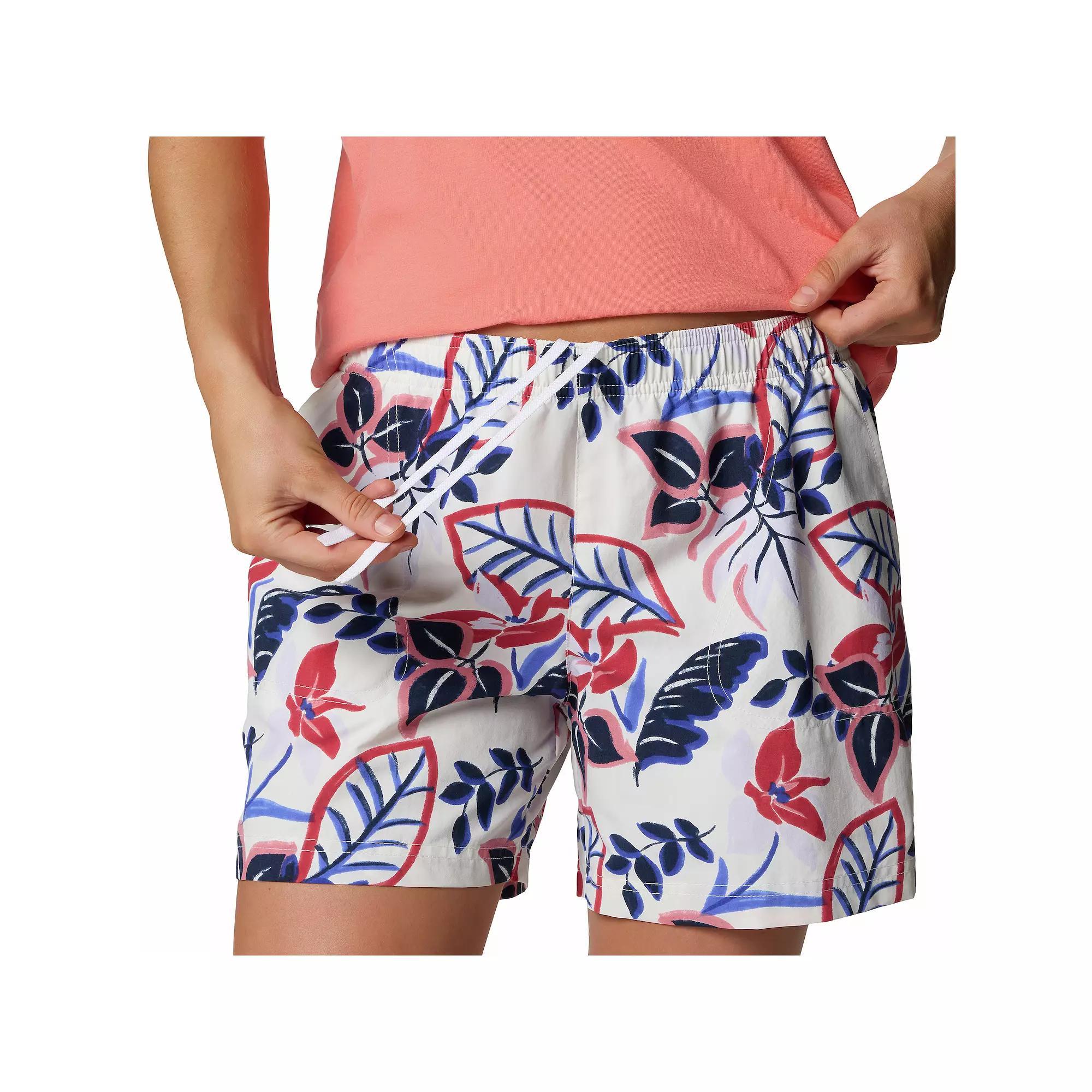 Women's Columbia Sandy River Printed Shorts III, Size: XXL, Spray Pasteled Product Image