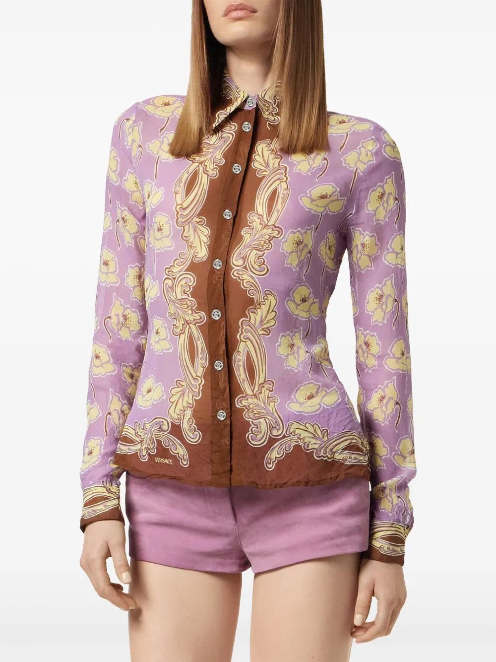Poppies foulard shirt Product Image