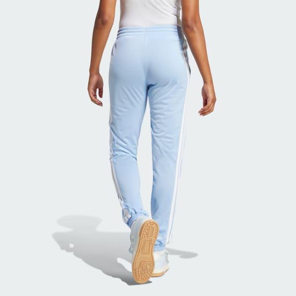 Women's adidas Tricot 3-Stripes Track Pants, Size: Small, Blue White Product Image