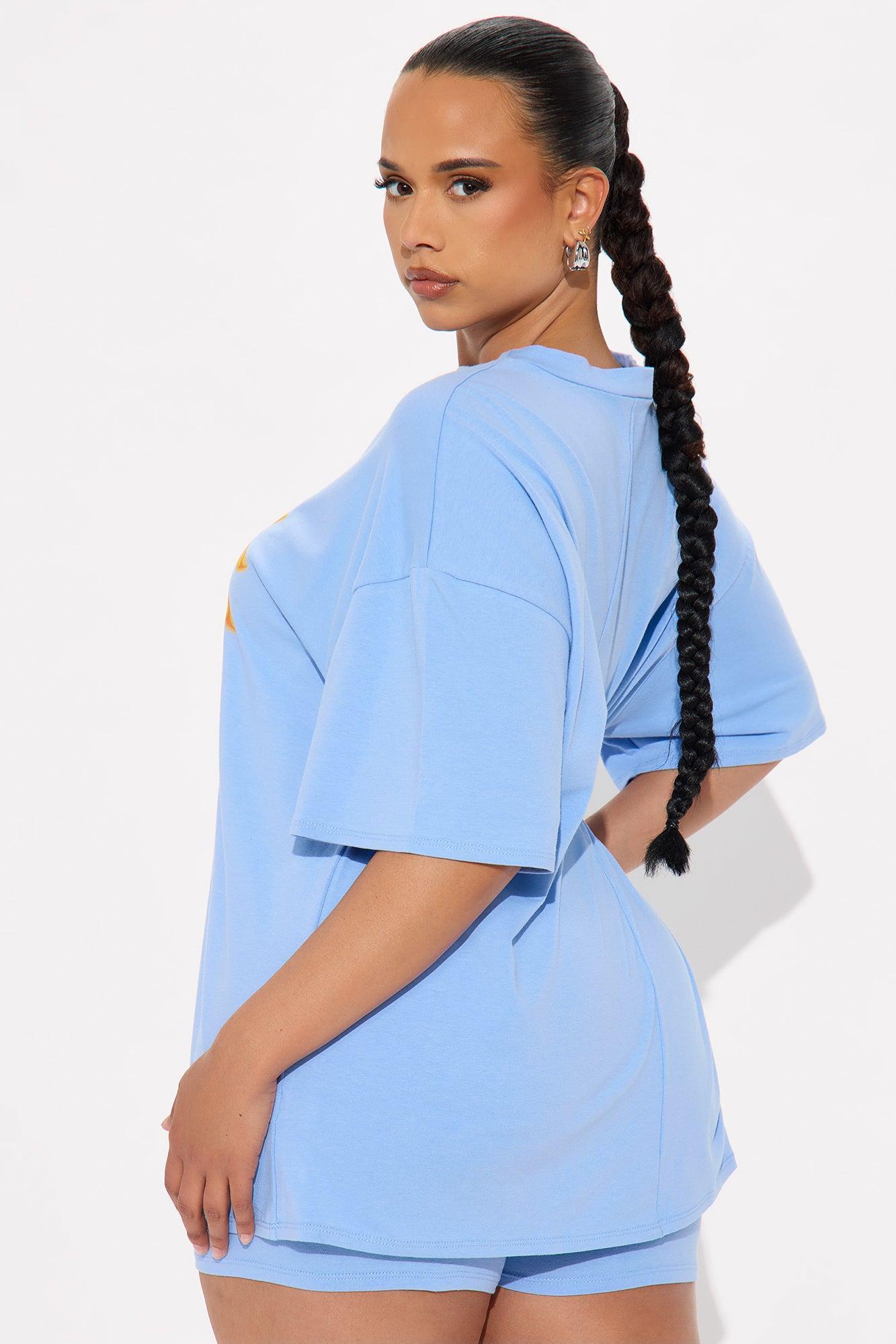 Le Soleil Short Set - Light Blue Product Image
