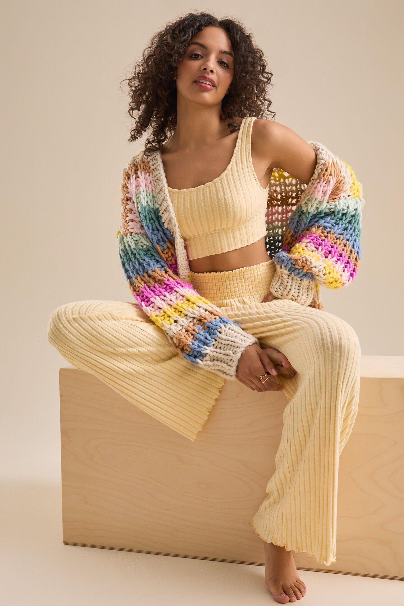 Kara Silky Rib Lounge Top Product Image