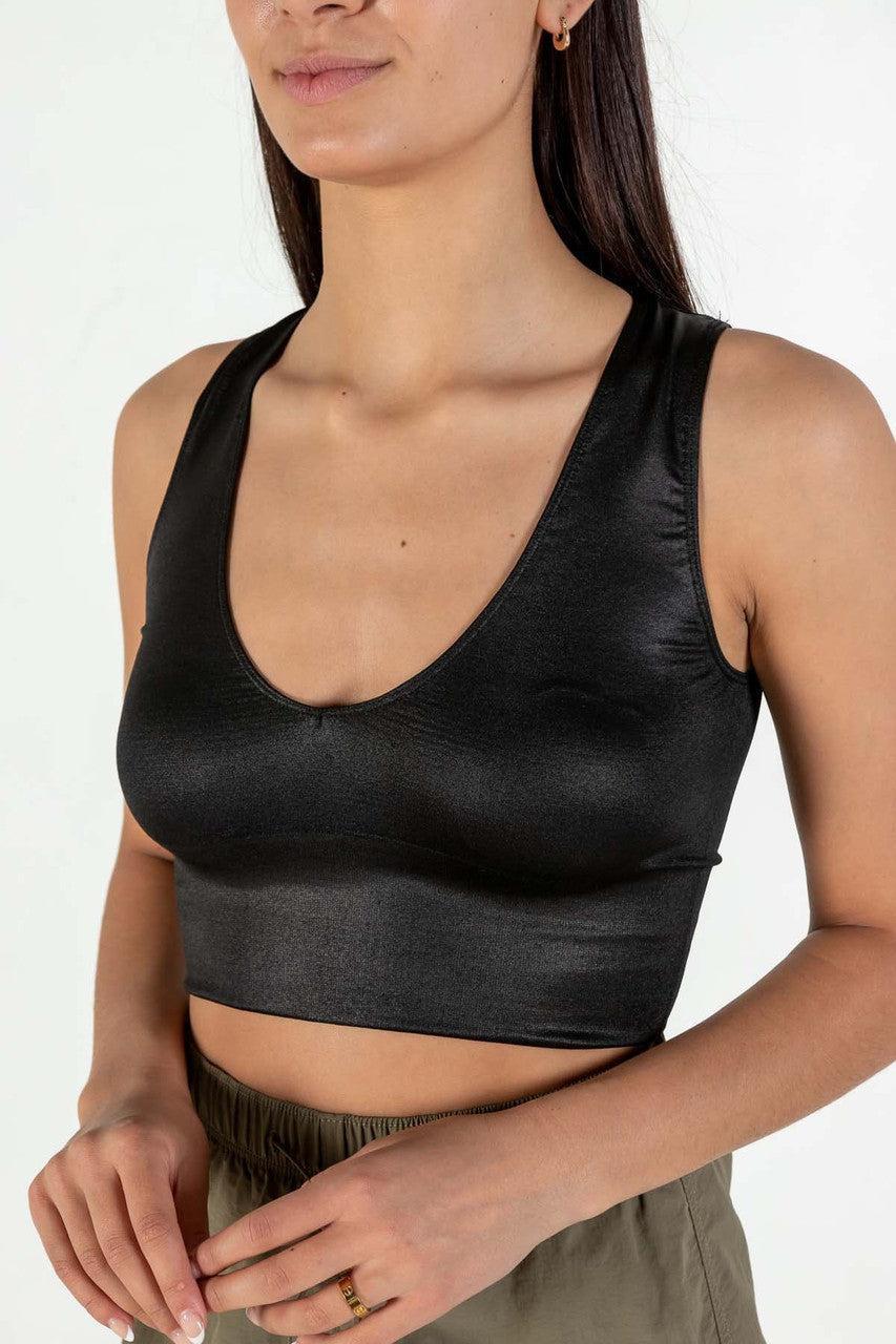 Liquid Seamless Deep V Neck Top Product Image