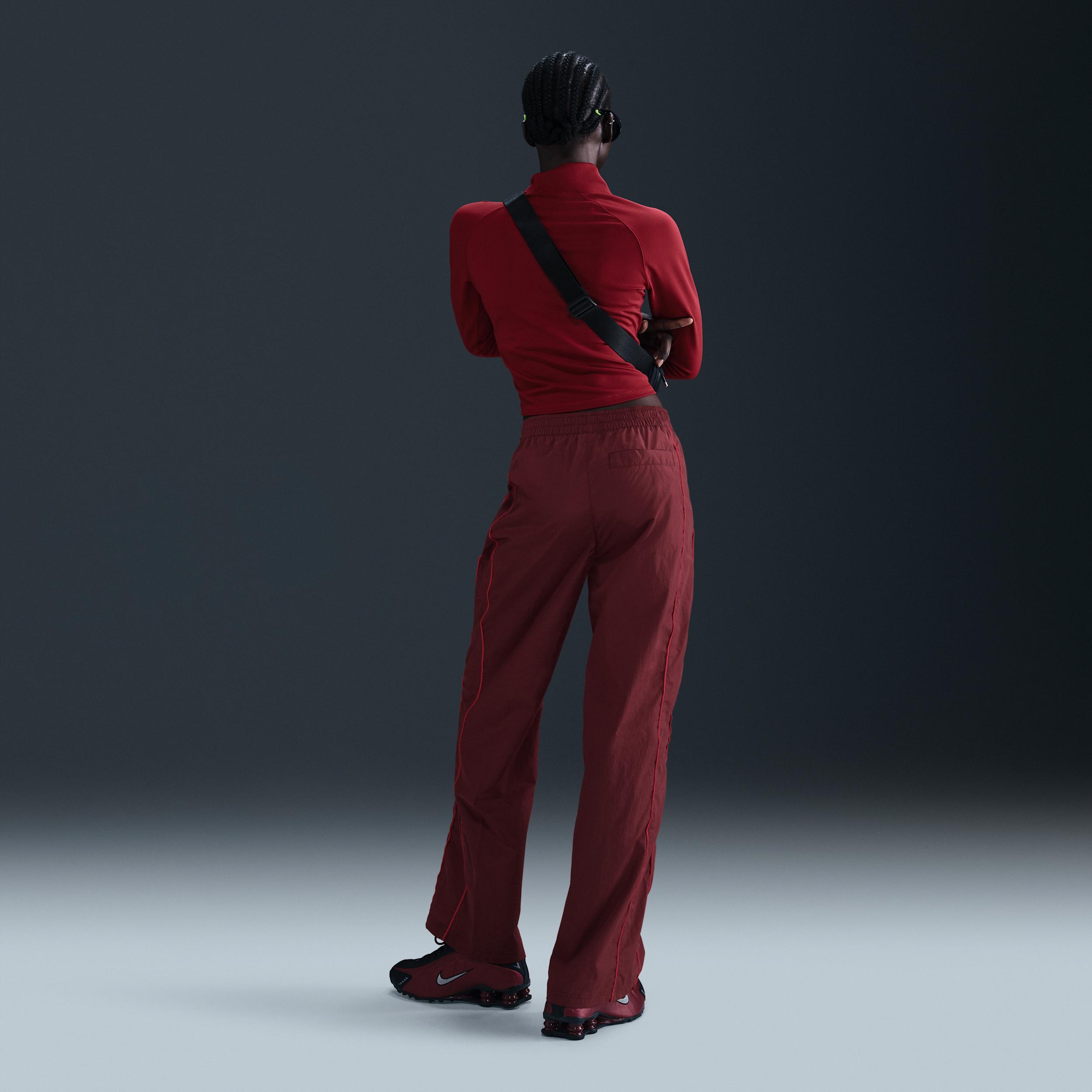 Nike Windrunner Women's High-Waisted Woven Open-Hem Pants Product Image