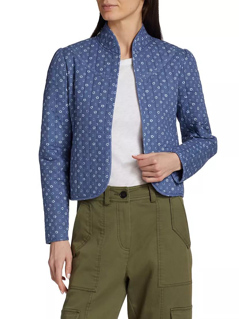 Daisy Cropped Quilted Jacket Product Image