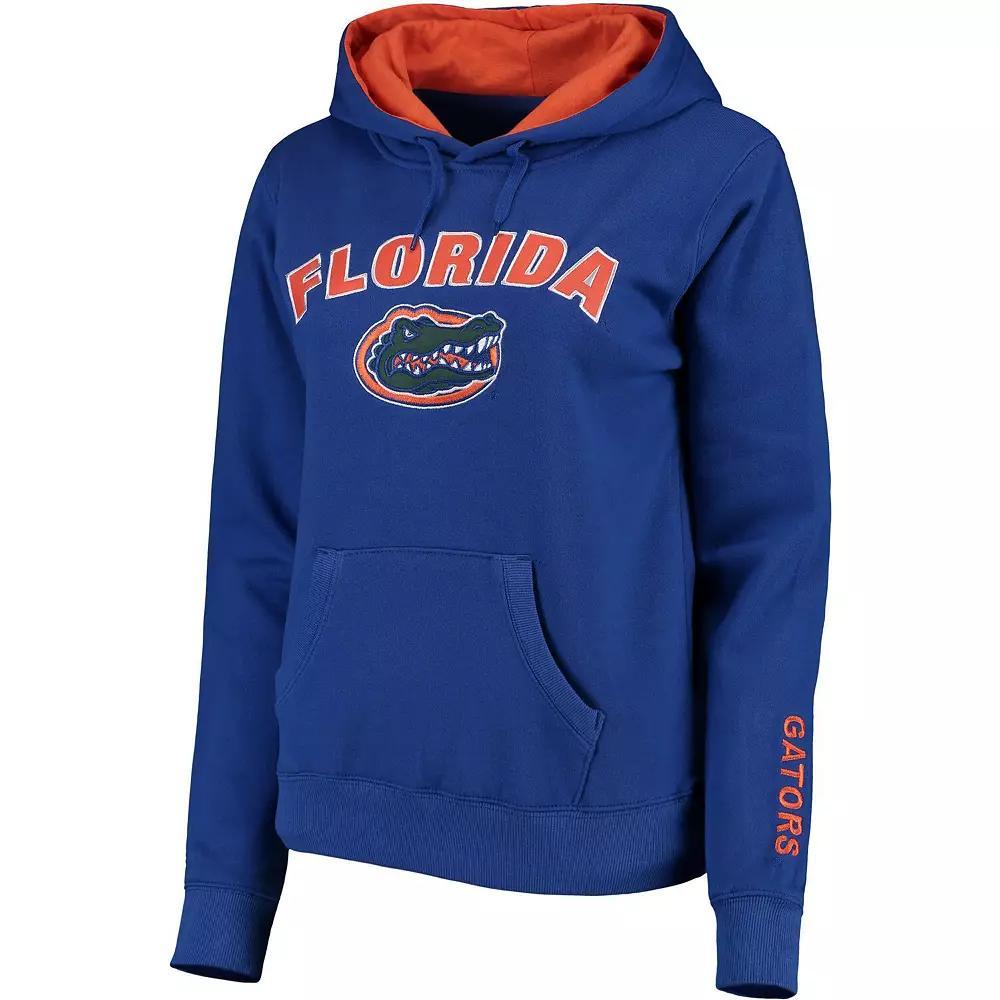 Womens Royal Florida Gators Arch & Logo 1 Pullover Hoodie Product Image