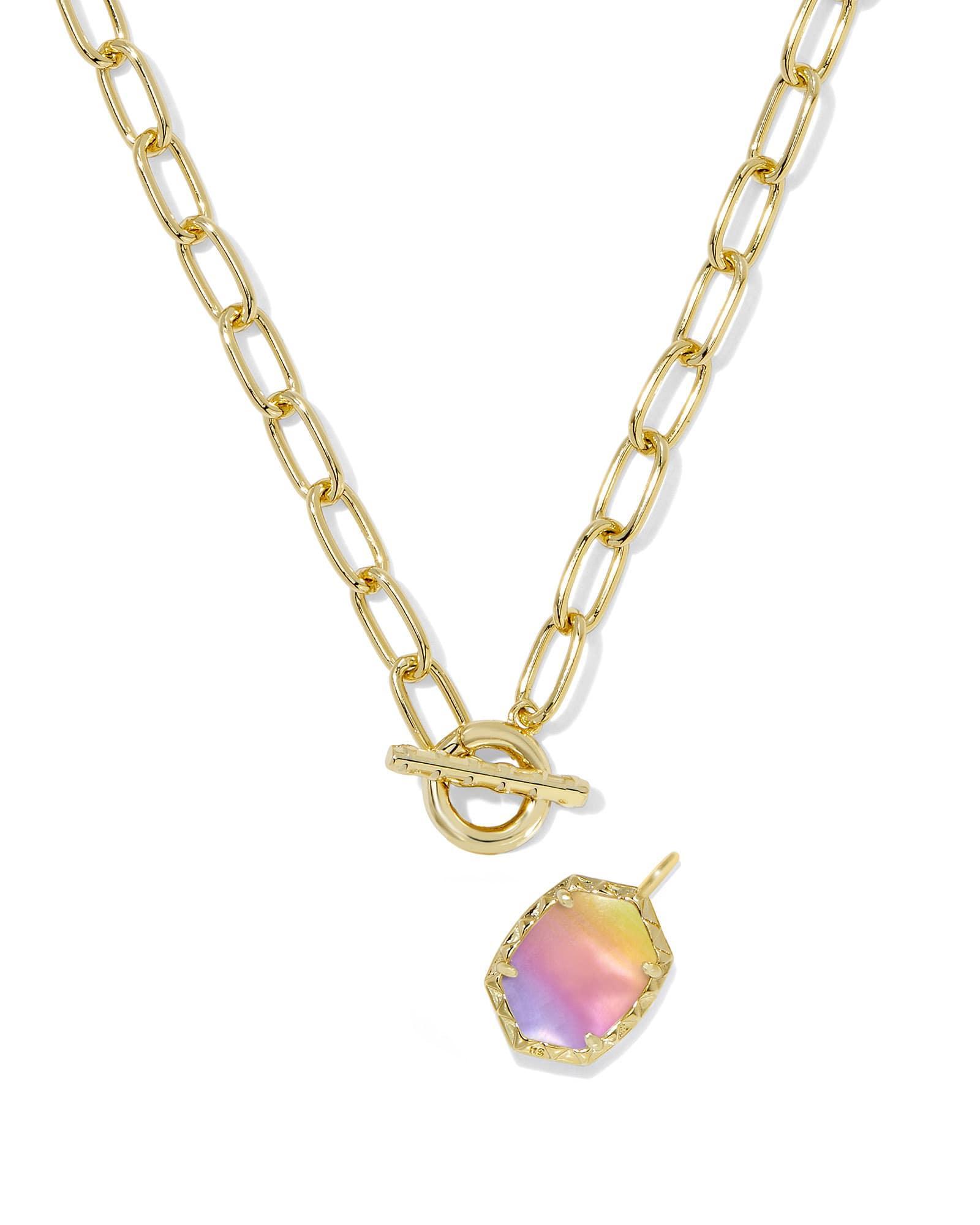 Daphne Convertible Gold Link and Chain Necklace Product Image