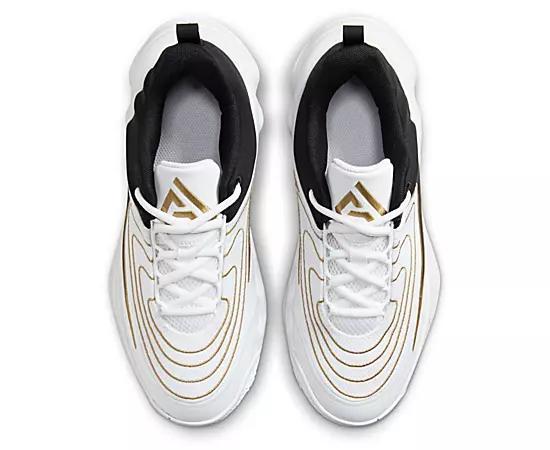 Nike Giannis Immortality 4 Kids Basketball Shoes, Boy's, Size: 2, Grey Gold Product Image