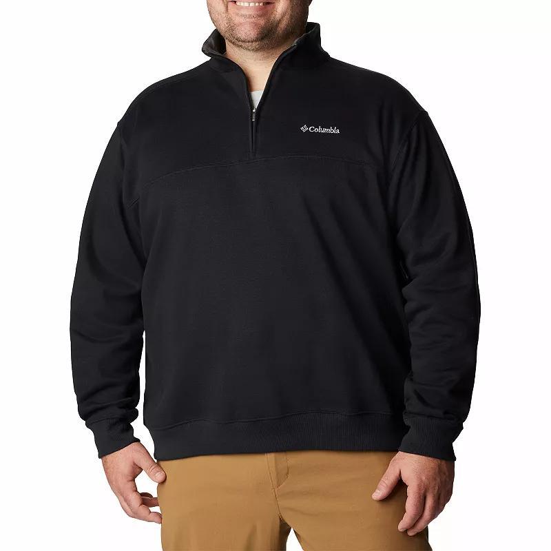 Big & Tall Columbia Hart Mountain Half-Zip Pullover, Men's, Size: 2XB, Black Product Image