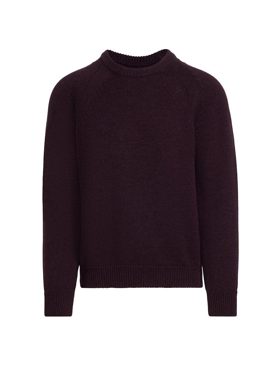 Mens COLLECTION Cable Arm Stitch Crewneck Product Image
