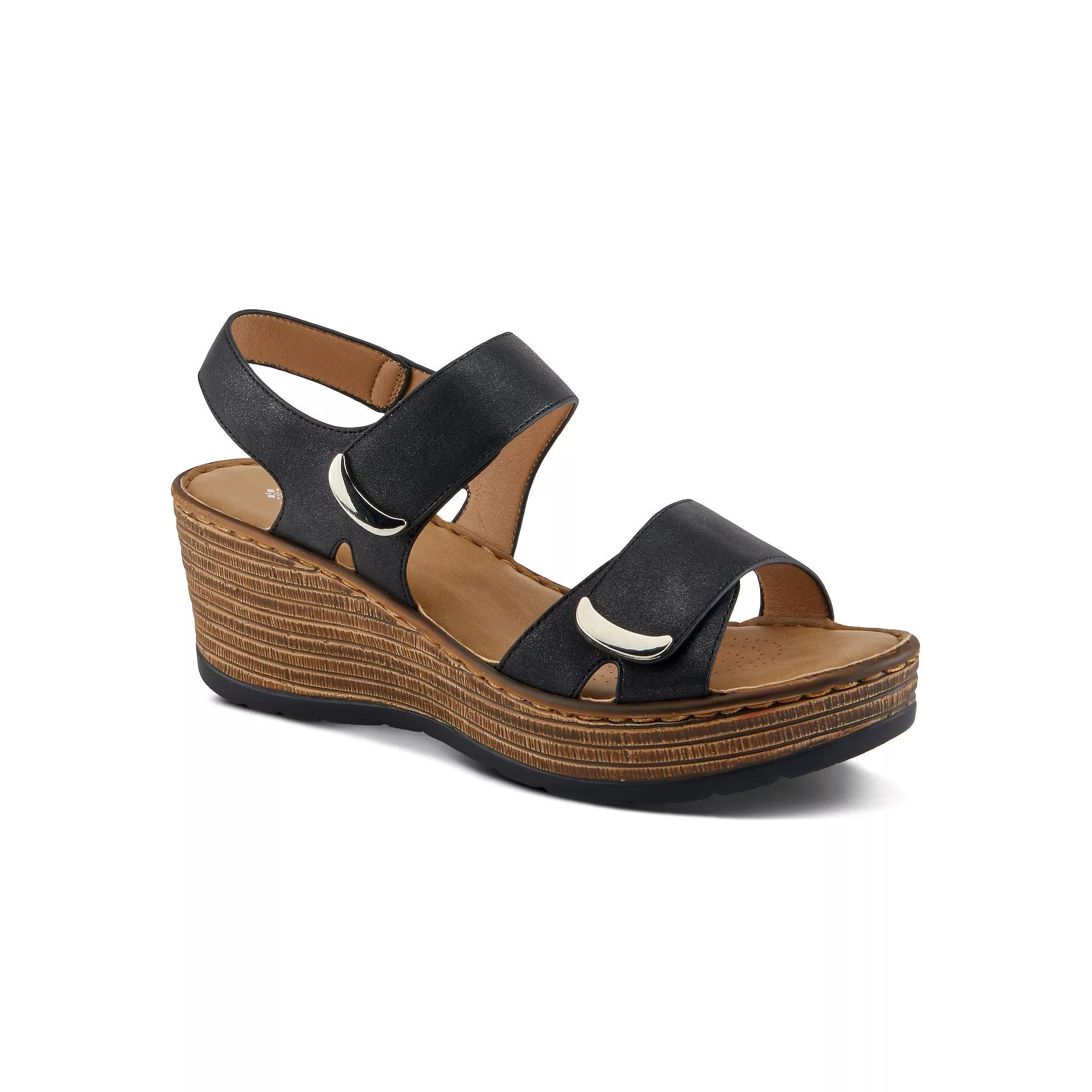 Patrizia Woodrow Women's Wedge Sandals, Size: 41, Black Product Image