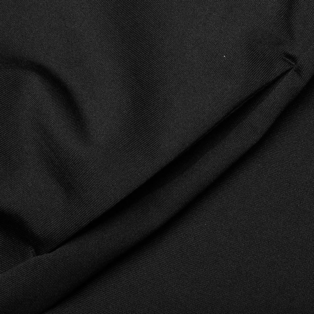 Shiny Cotton Jersey Technical Hooded Sweatshirt - Black Male Product Image