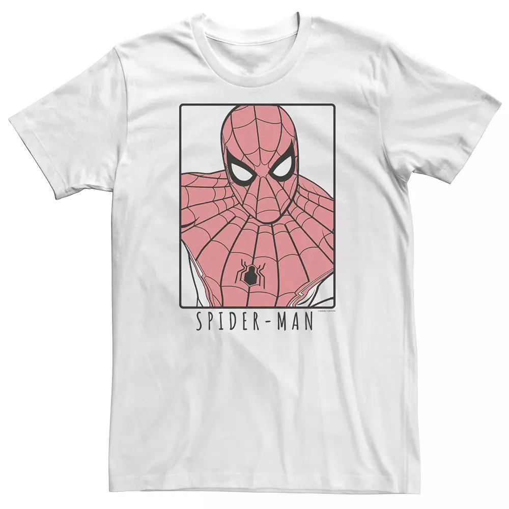 Big & Tall Marvel Spider-Man Far From Home Ornate Poster Tee, Men's, Size: XXL Tall, White Product Image