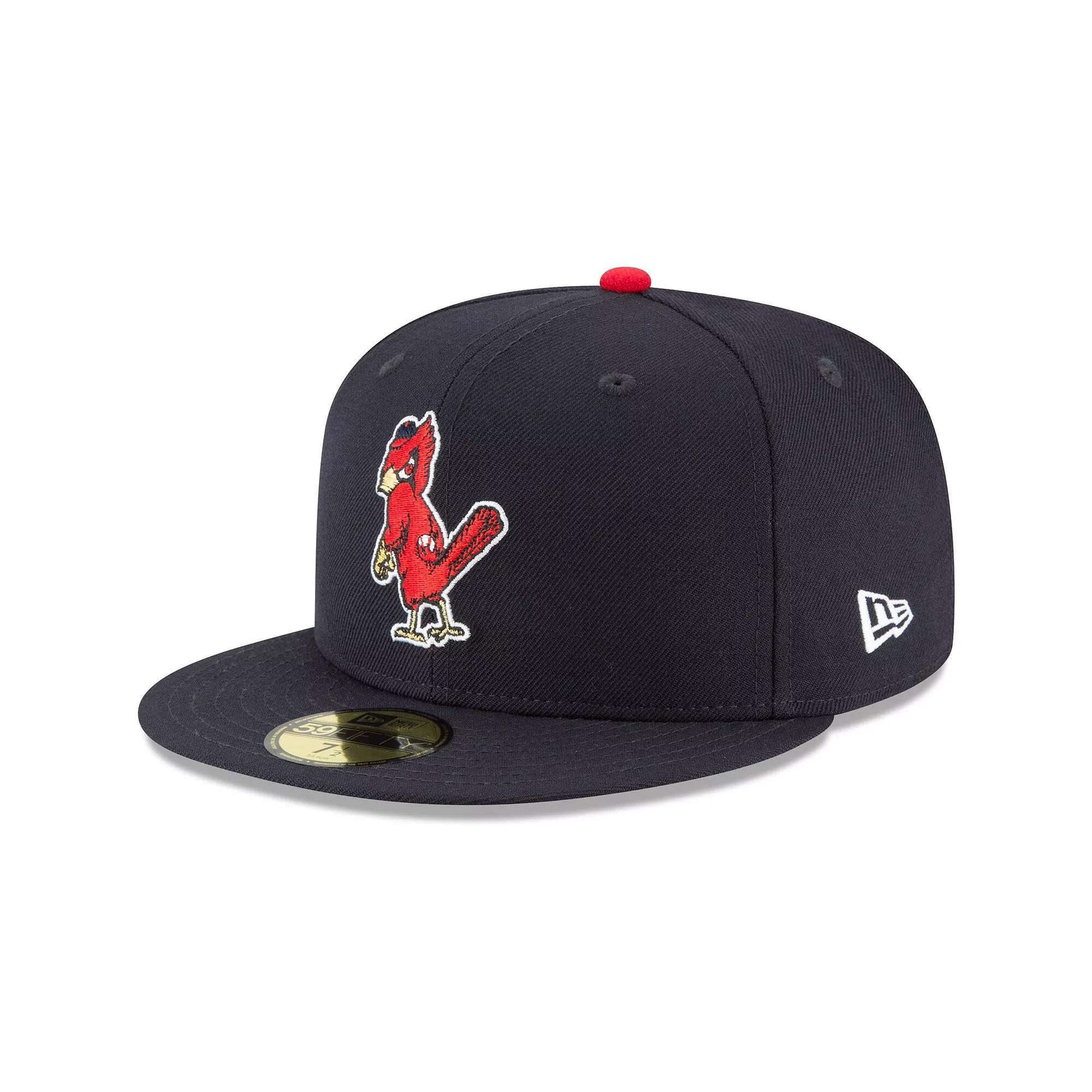 Mens New Era St. Louis Cardinals Cooperstown Collection Wool 59FIFTY Fitted Hat Blue Product Image