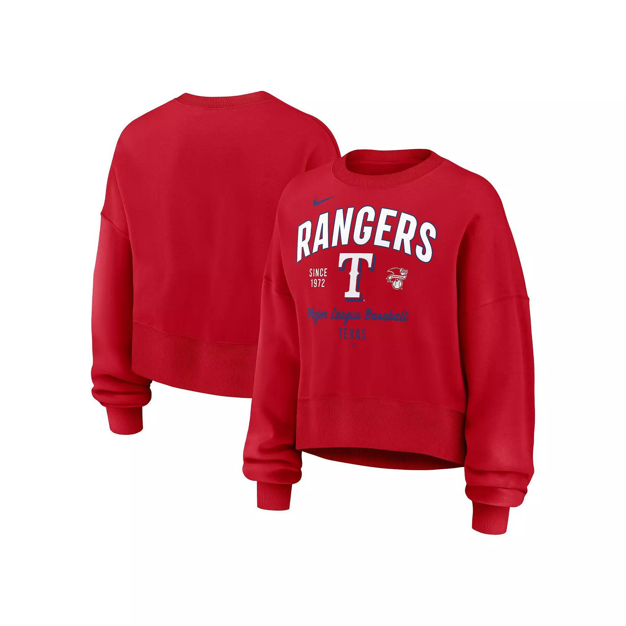 Texas Rangers Nike Women's MLB Pullover Crew Product Image