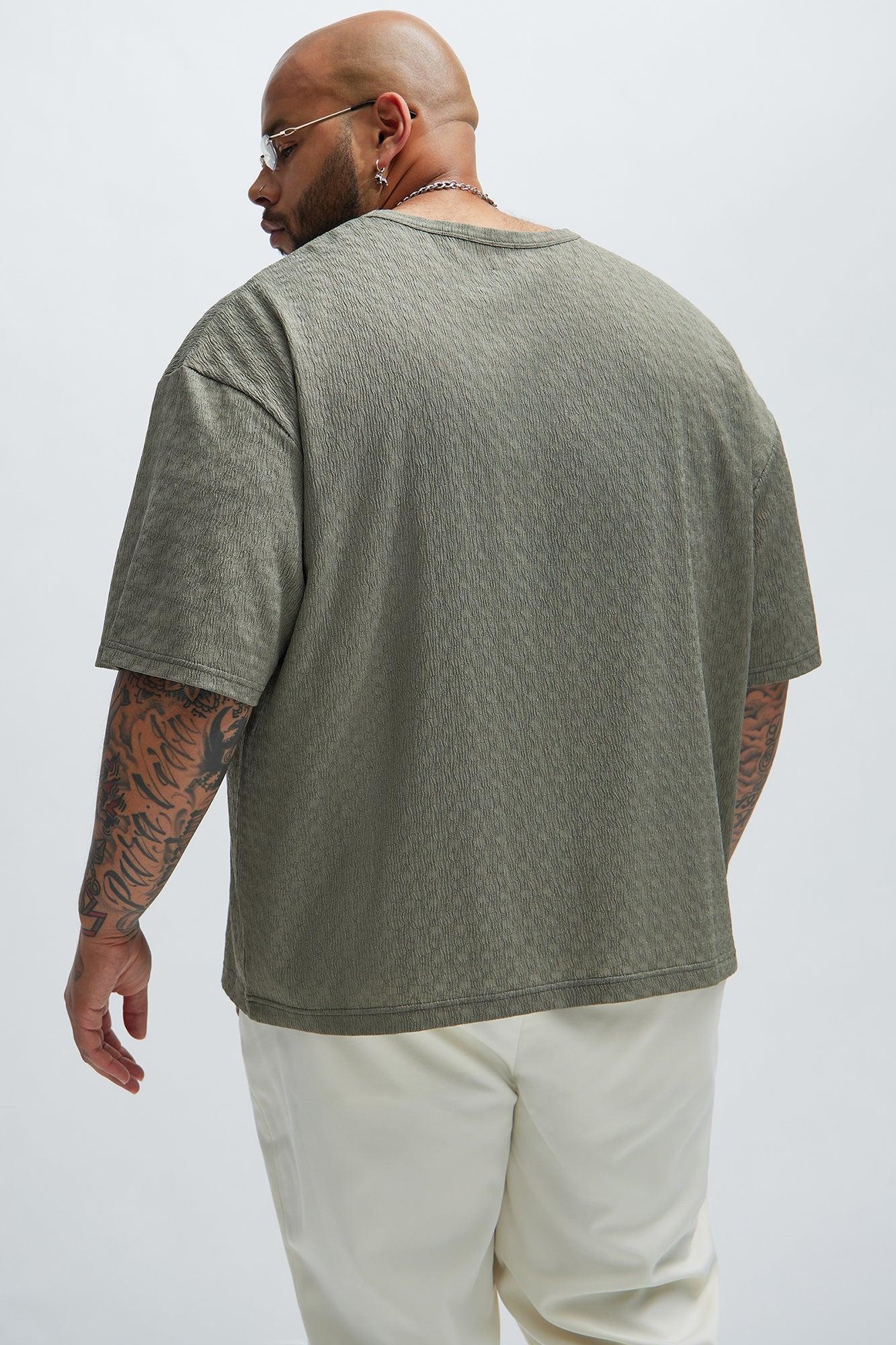 Reign Textured Relaxed Tee - Olive Product Image