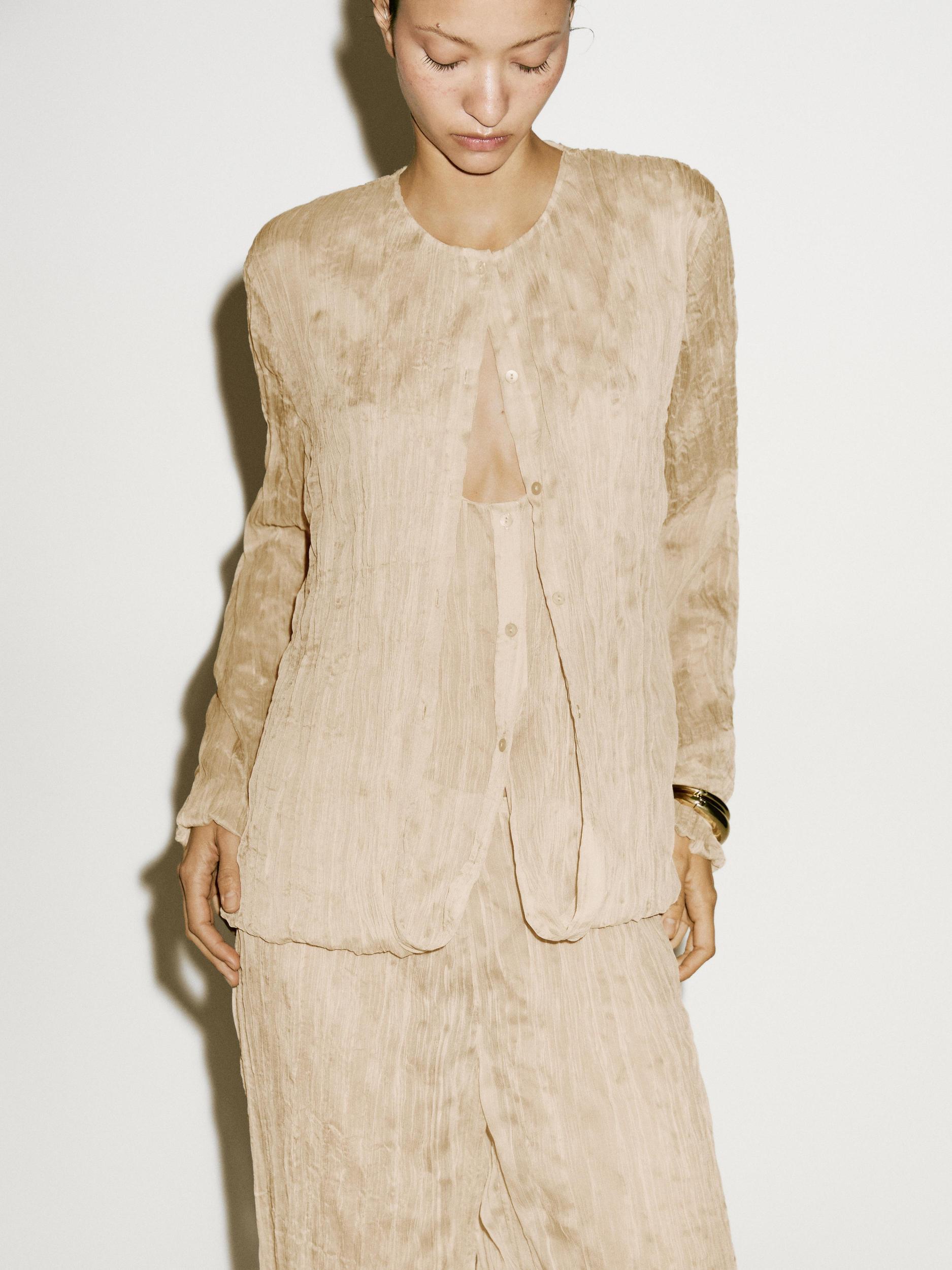 Flowing shirt with pleated detail - Limited Edition Product Image