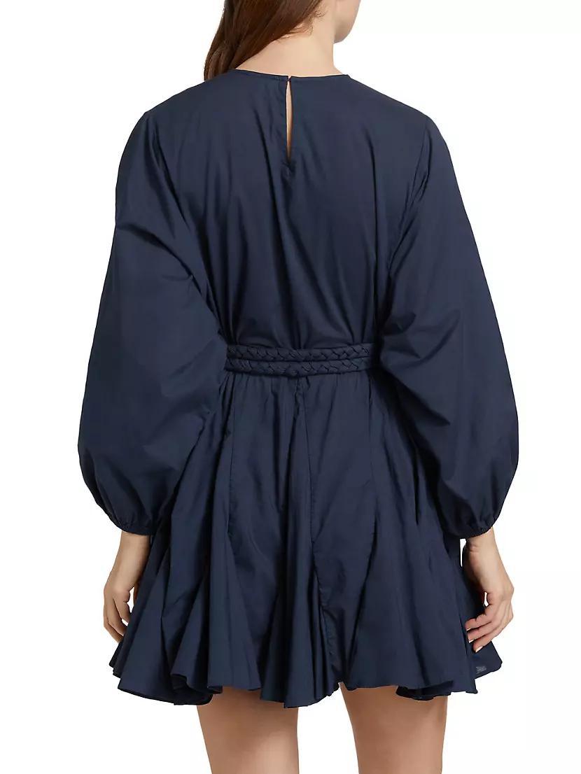 Ella Cotton Braided Belt Minidress Product Image