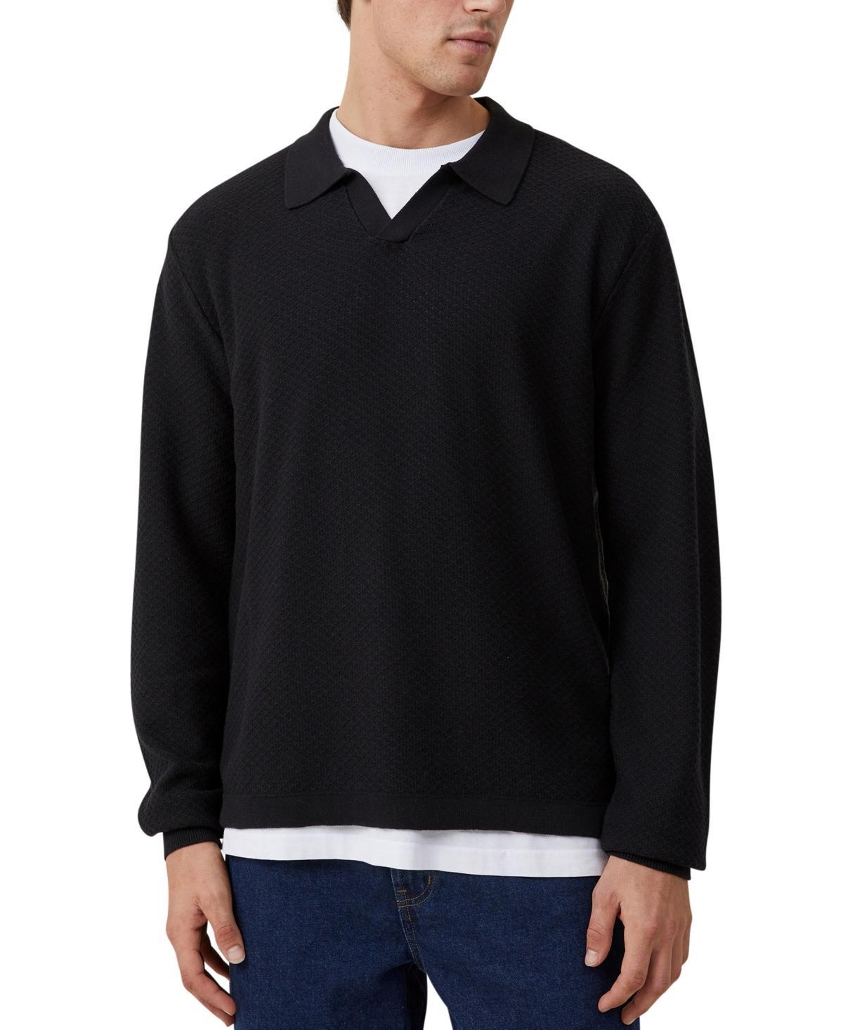 Cotton On Mens Jimmy Long Sleeve Polo Product Image
