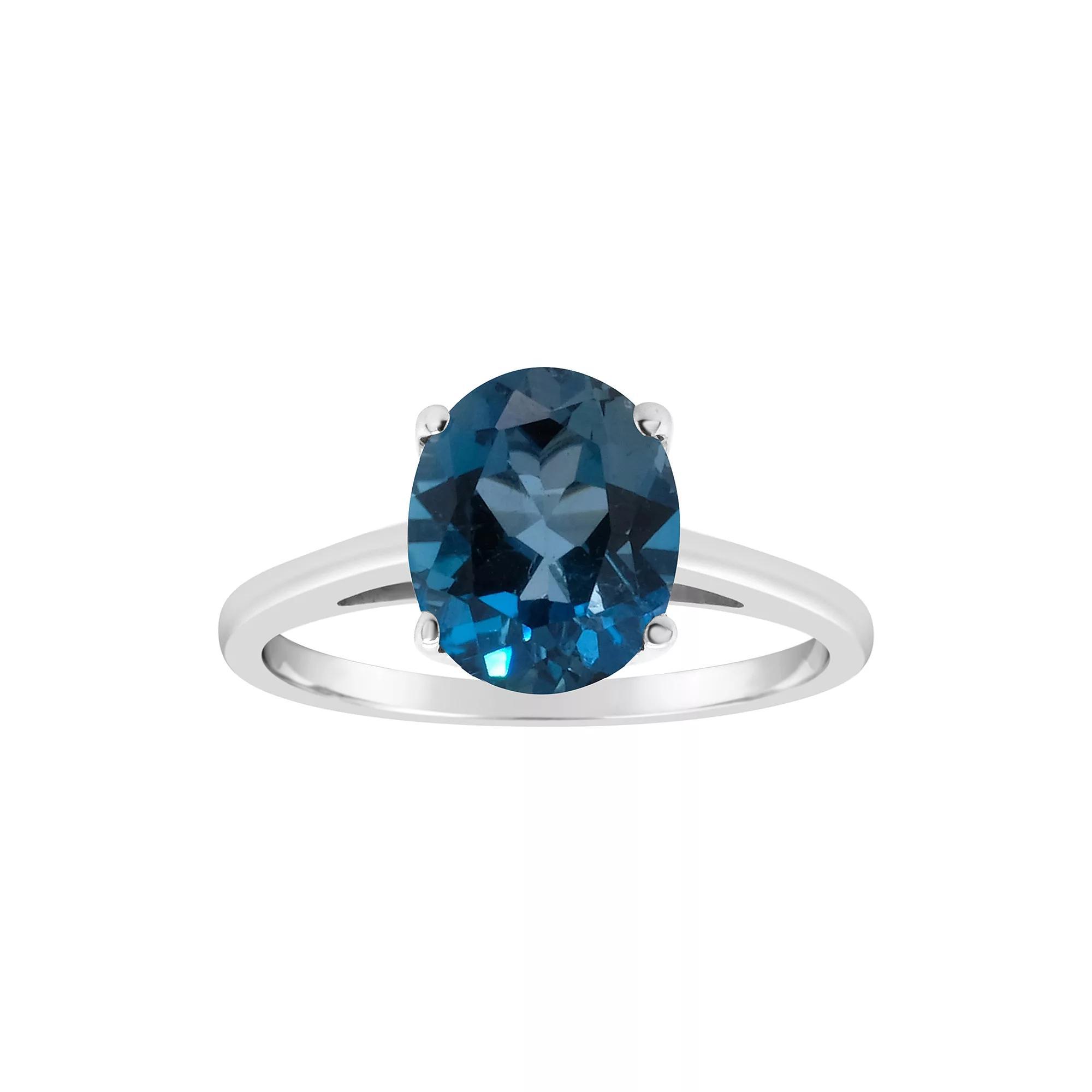 Alyson Layne Sterling Silver London Blue Topaz Ring, Women's, Size: 5 Product Image